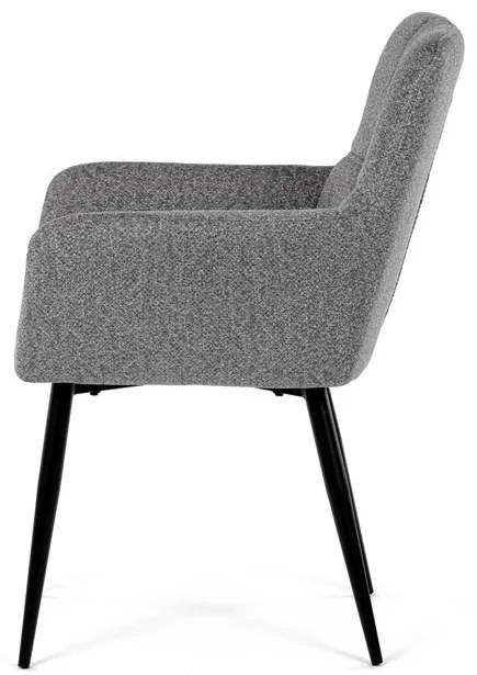 Szürke Szövet Étkezőszék, Ezüst Árnyalattal. DCH-P3146 SIL2