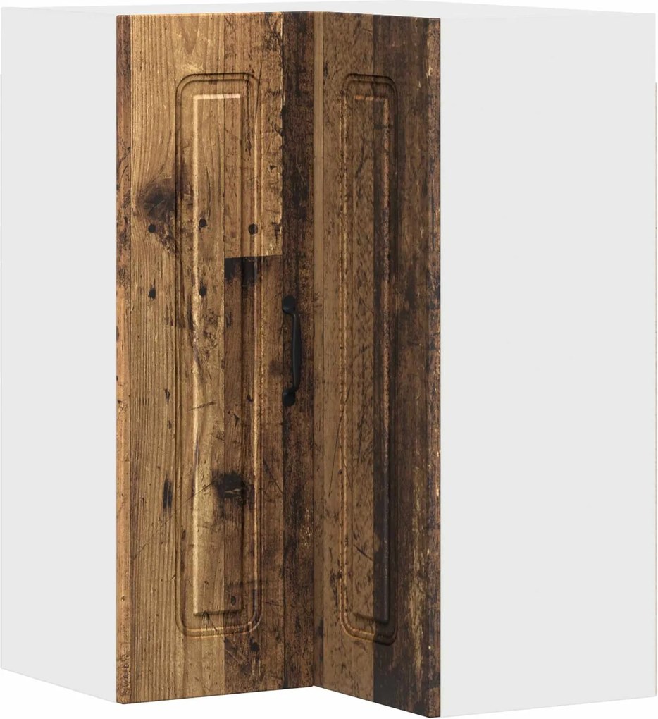vidaXL Konyhaszekrény tárolóval Kalmar Öreg fa 57 x 57 x 80 cm Faanyag