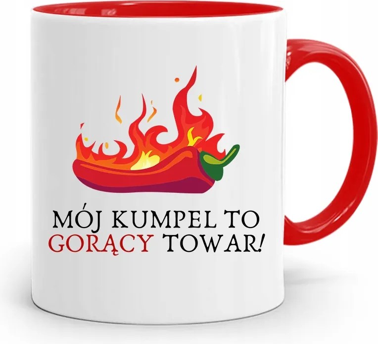 Piros Bögre Barátnak Forró Áru fényképes nyomtatással