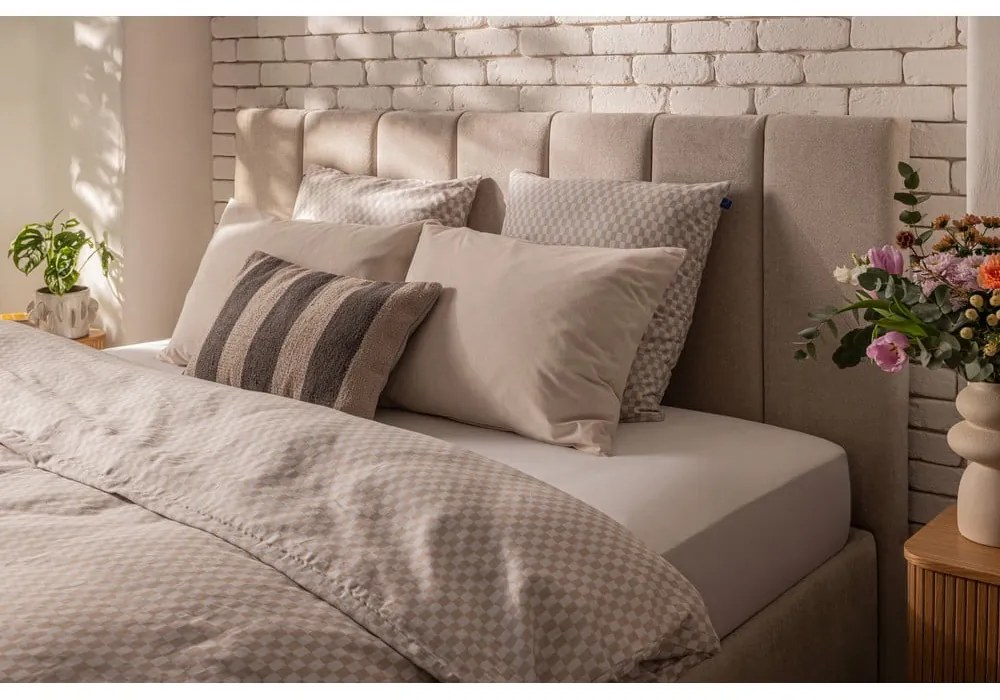 Bézs boxspring ágy 160x200 cm Olia Bold Line – Bonami Selection