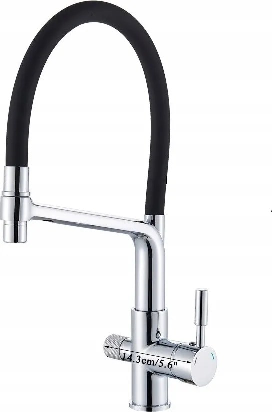 Háromutas konyhai csaptelep Liveo szűrőhöz Króm