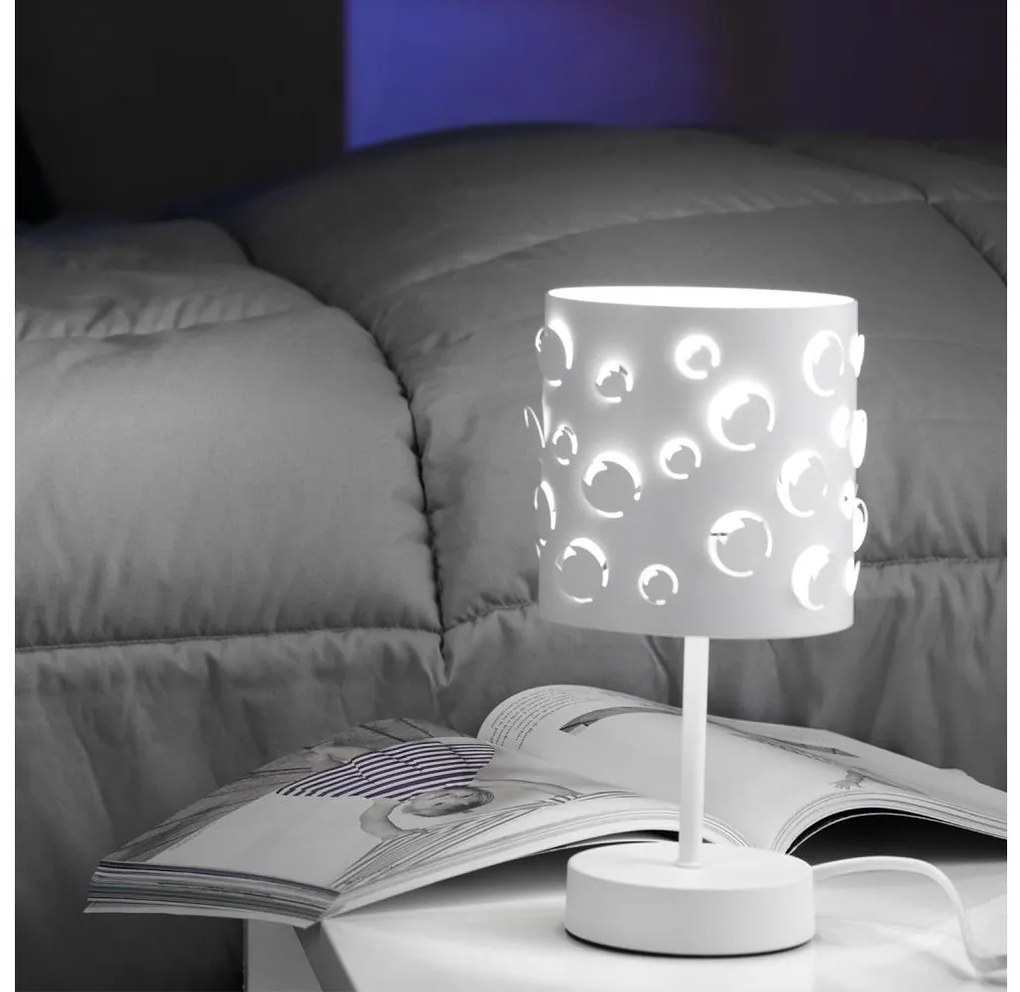 ONLI - Asztali lámpa BOLLICINE 1xE14/6W/230V 22 cm fehér