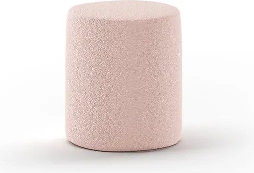 Világos rózsaszín buklé gyerek puff MOON – Vipack