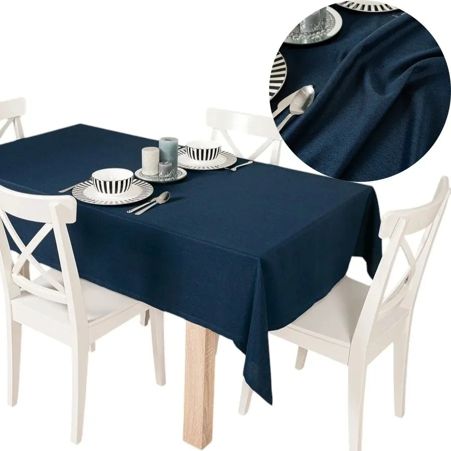 Abrosz Vízálló Asztalra Aruba 120x160cm 011 sötétkék szín