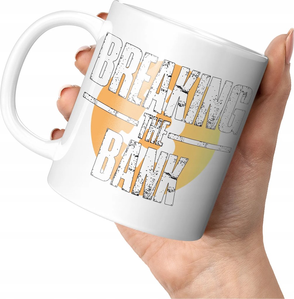 Nyomtatott Bögre Divatos Bitcoin Kriptovaluta Stílusos Idő