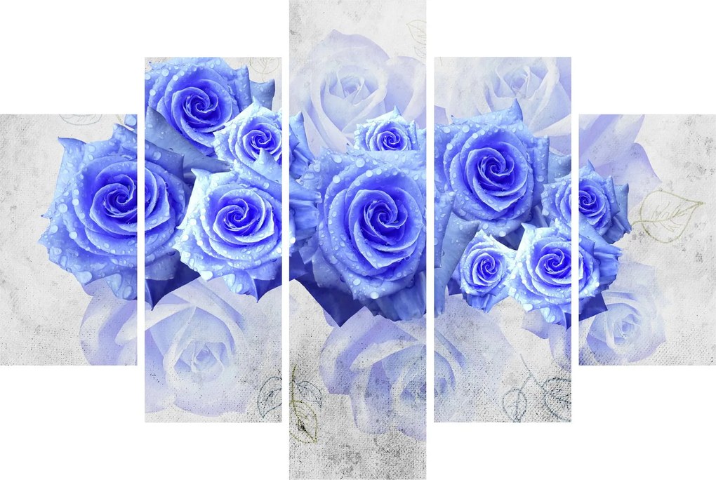 Kép - Kék rózsa (150x105 cm)