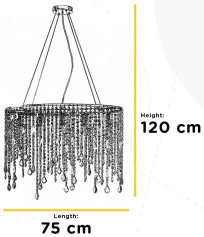 ONLI - Csillár zsinóron LAILA 5xE14/10W/230V