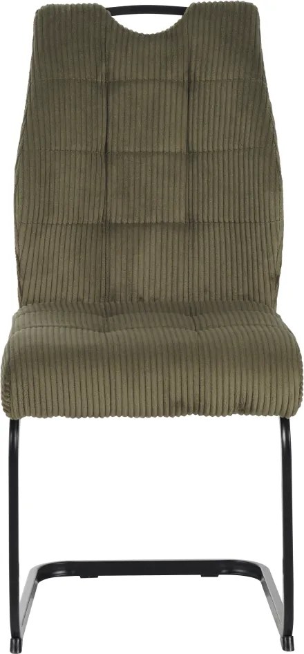 Étkezőszék, zöld/fekete, KELMA