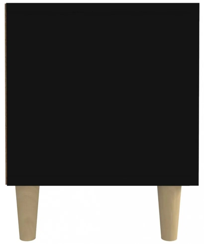 fekete szerelt fa TV-szekrény 180 x 31,5 x 40 cm