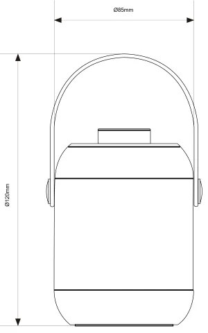 Brilliant GEMMA LED 1,9W 5V IP44 fehér állítható kültéri asztali lámpa