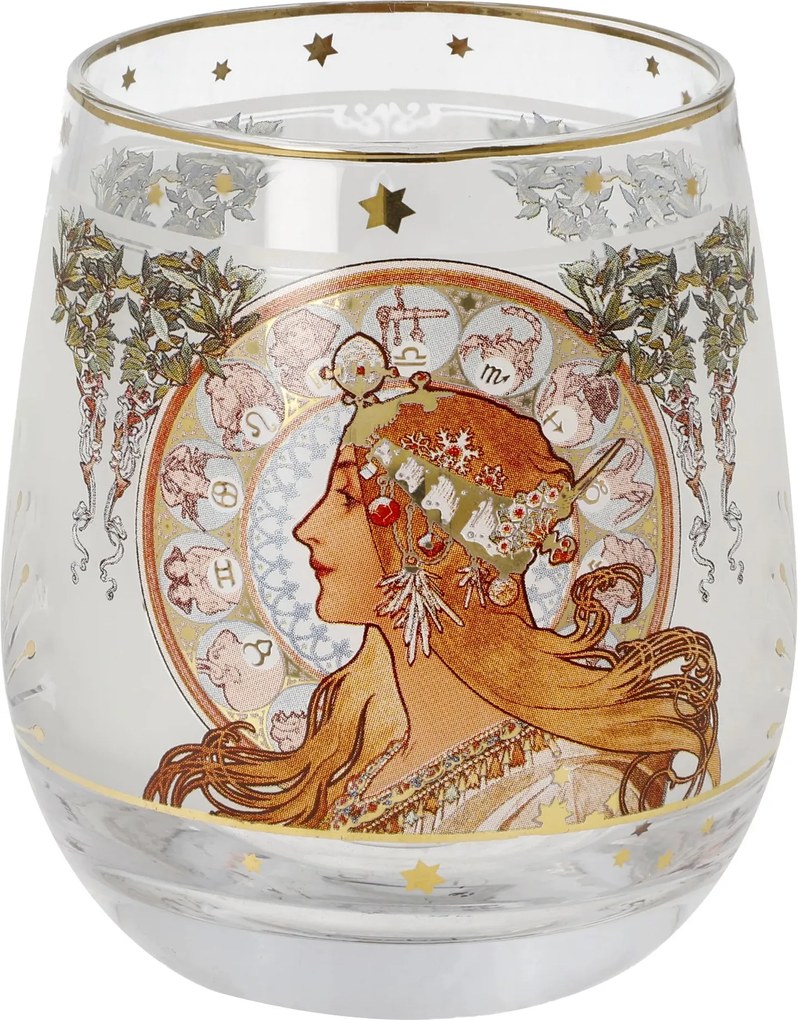 Gyertyatartó 9,5 cm Alphonse Mucha Zodiákus Goebel