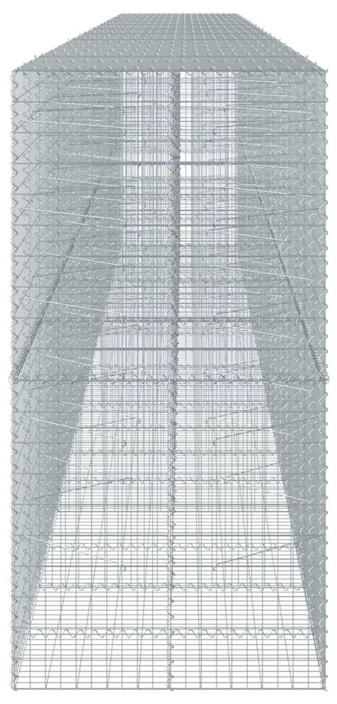 horganyzott vas gabion kosár fedéllel 1000 x 100 x 200 cm