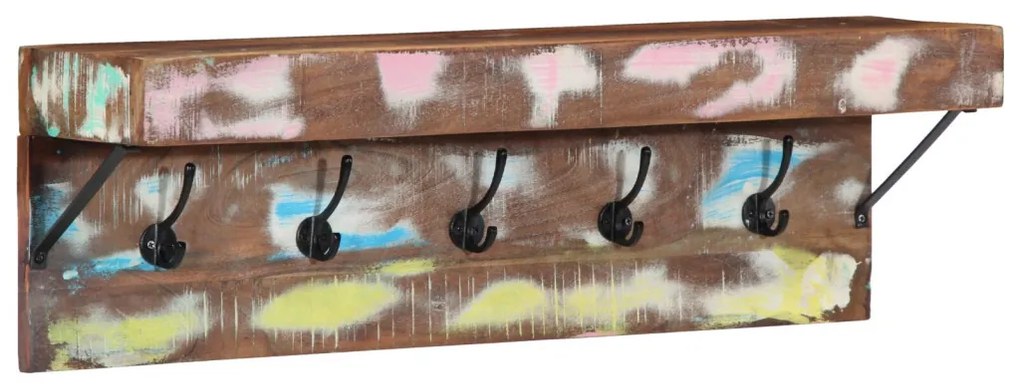 Fogas polcokkal Barna 73 x 19 x 23 cm Tömör újrahasznosított fa