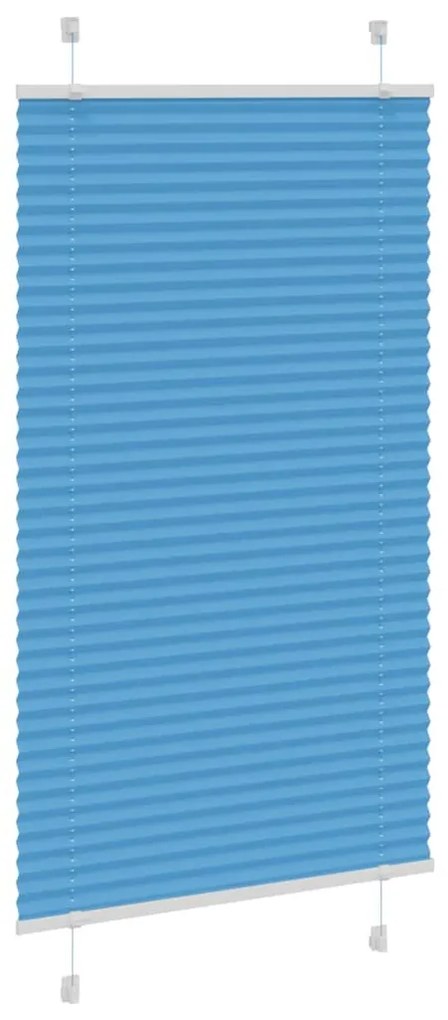 pliszírozott redőny kék 75x150 cm szövetszélesség 74,4 cm
