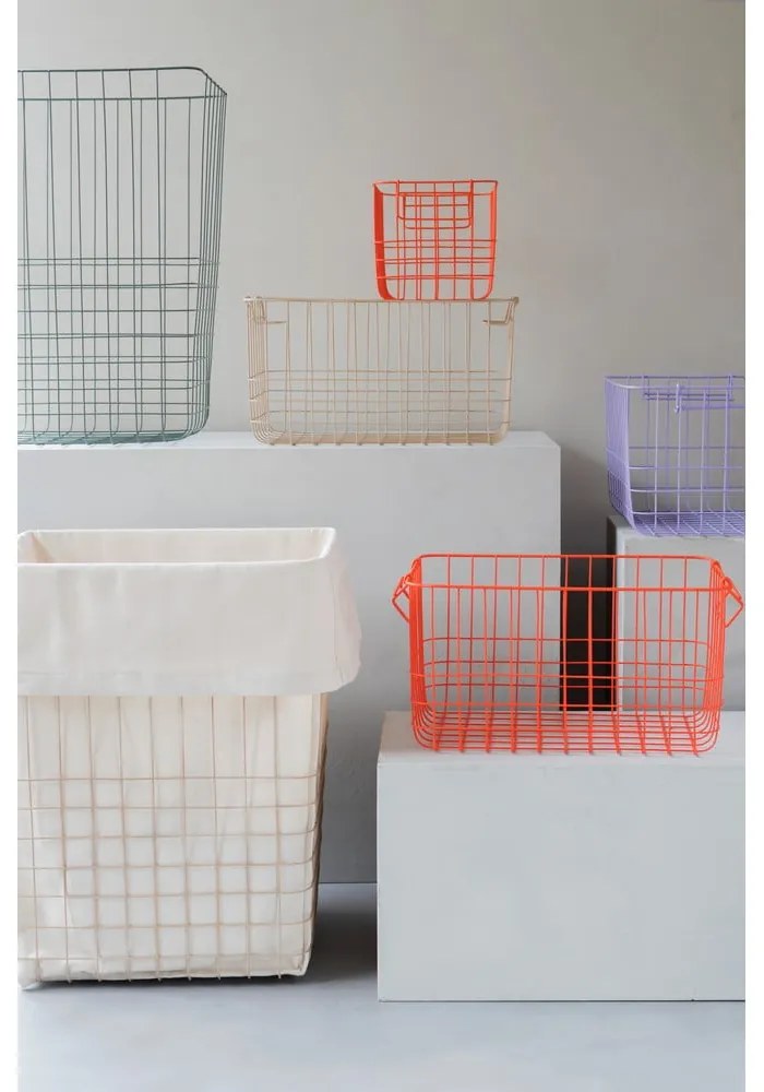 Zöld fém-textil szennyeskosár 64 l Store-It – Mette Ditmer Denmark
