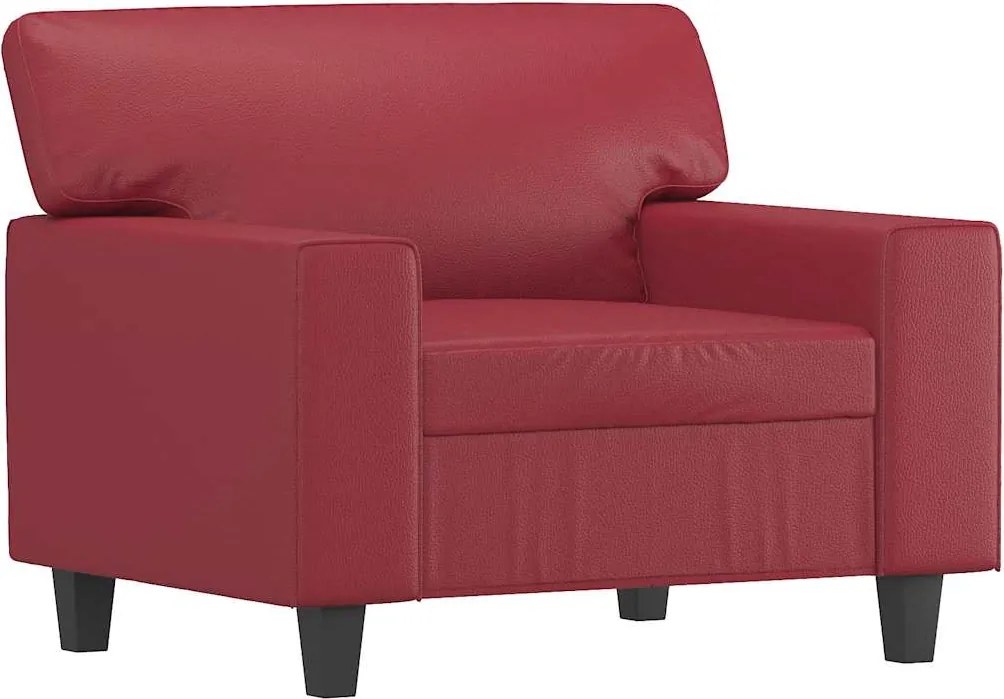 vidaXL bordó műbőr kanapéfotel 60 cm