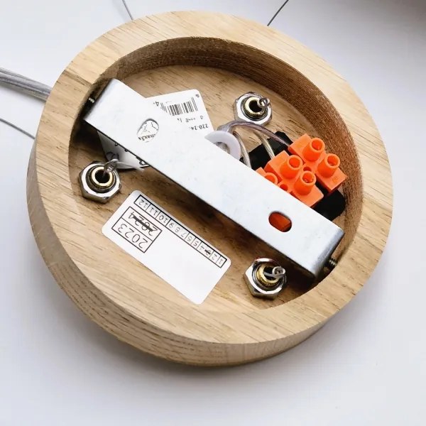 OAK függeszték 3xE27/60W/230V tölgy, átmérő 47,5 cm