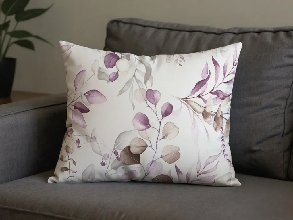 Szett 2 db díszpárnahuzat mikroszálból FLORANY 50x70 cm, fehér