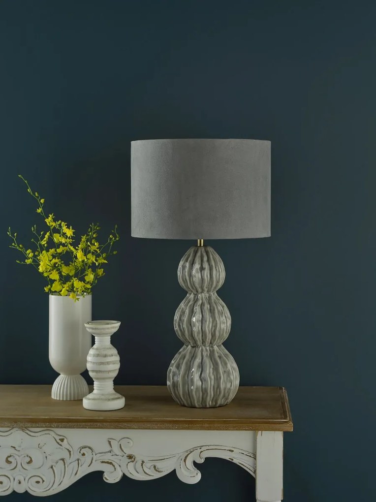 Dar Lighting modern asztali lámpa lorelai szürke darlor4239