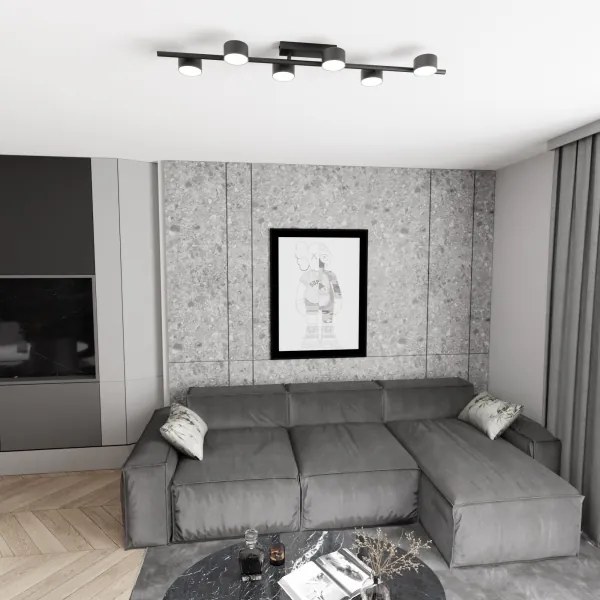 Mennyezeti lámpa BET 6xGX53/12W/230V fekete