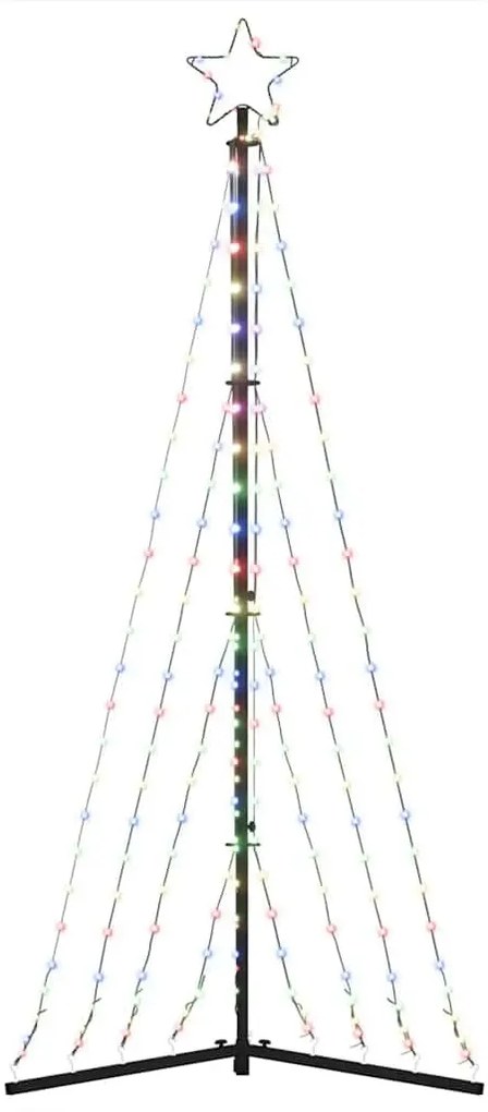 színes LED karácsonyfa 339 LED 187 cm