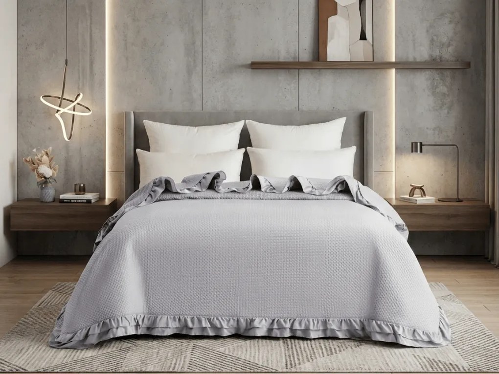 Ágytakaró MONTEGO, világosszürke Méret: 220 x 240 cm