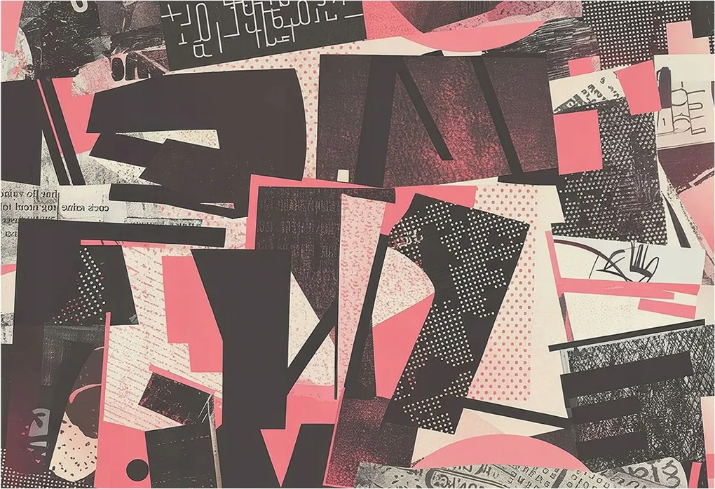 Fotótapéta Flizelin Dekoratív tapéta Geometrikus kollázs 152x104 Ragasztó