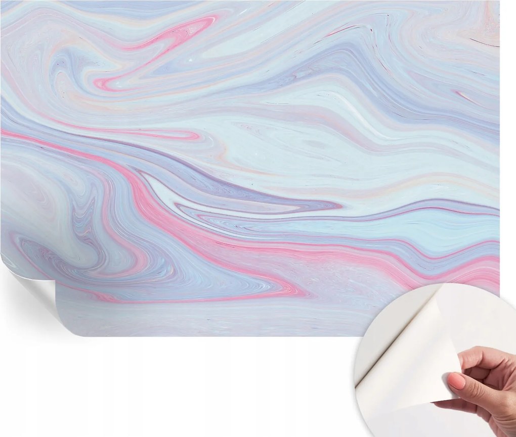 Öntapadós Dekoratív Fotótapéta Hálószobába Pasztell örvény 104x70 cm