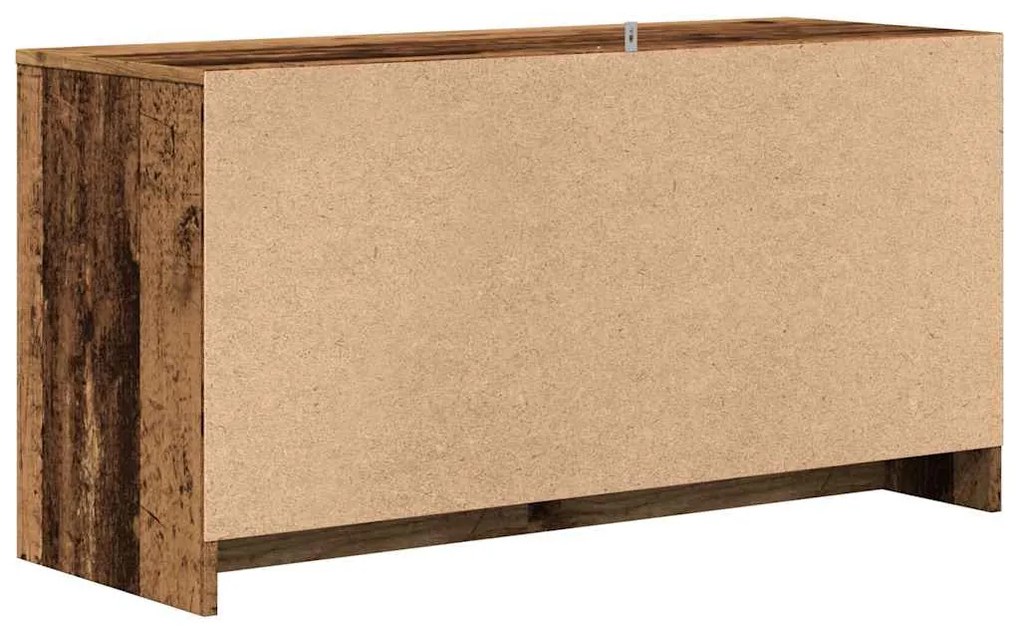 antik fa színű szerelt fa TV-szekrény 102 x 37,5 x 52,5 cm
