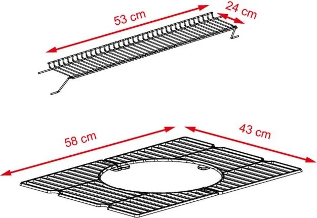 Multifunciós Avenberg GENIUS BBQ grill + öntöttvas rostély + öntöttvas grill lap + pizzakő