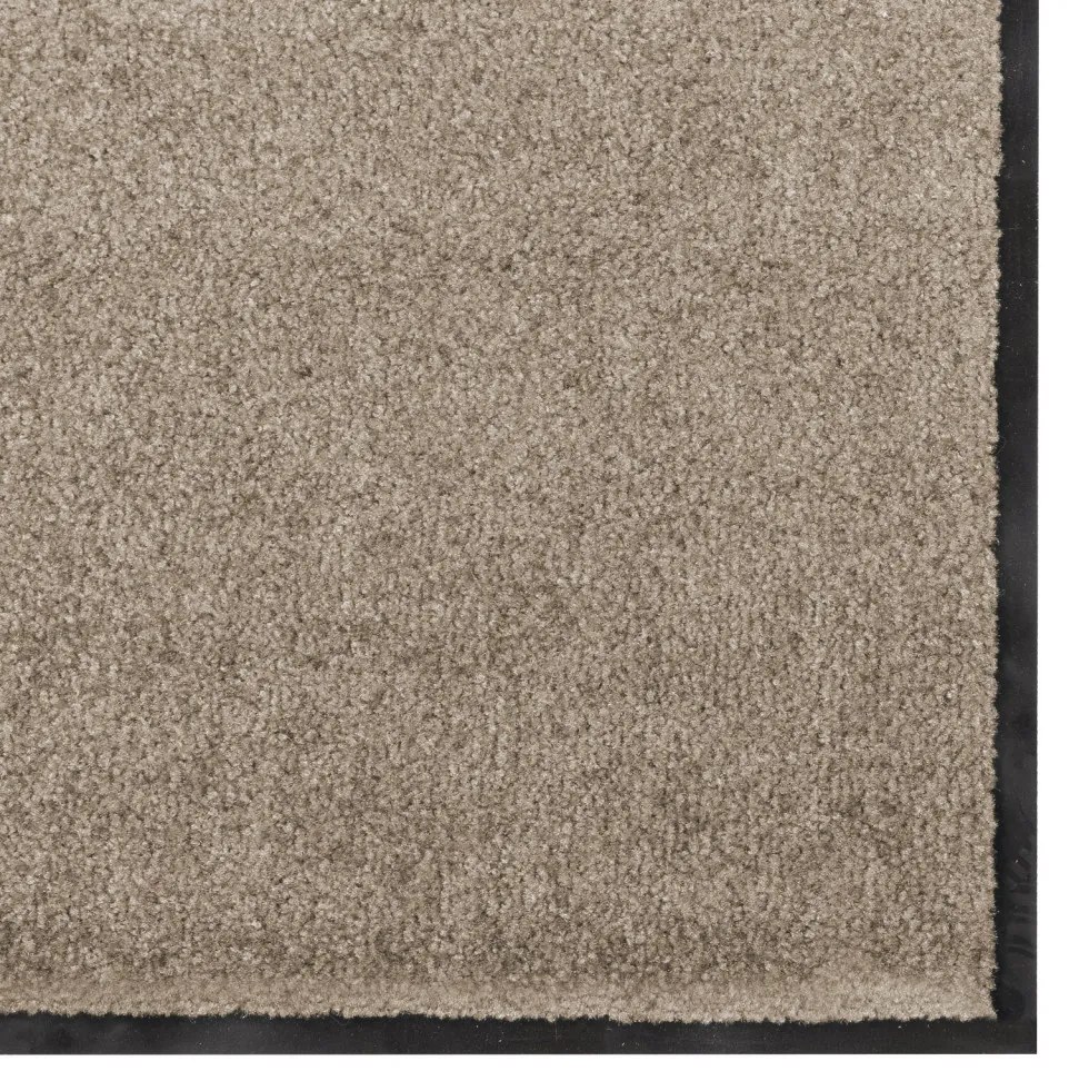 Ajtószőnyeg Beige és fekete 60 x 180 cm Polipropilén és vinil