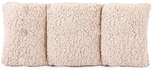 4Home gyapjú hatású háttámasz párna bézs színű 60 x 30 cm