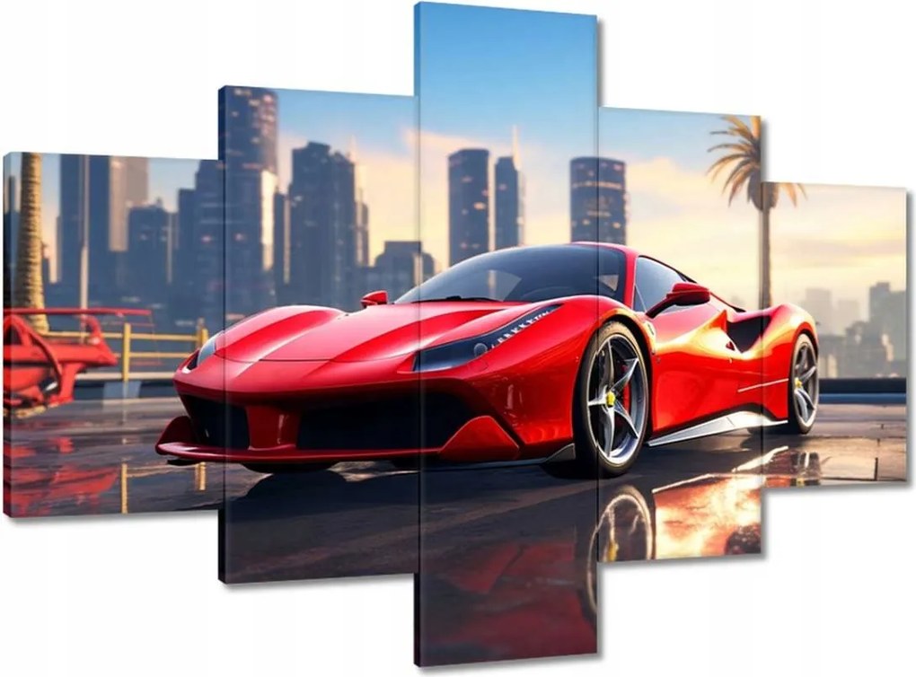 Vászonkép 100x70 Piros Ferrari