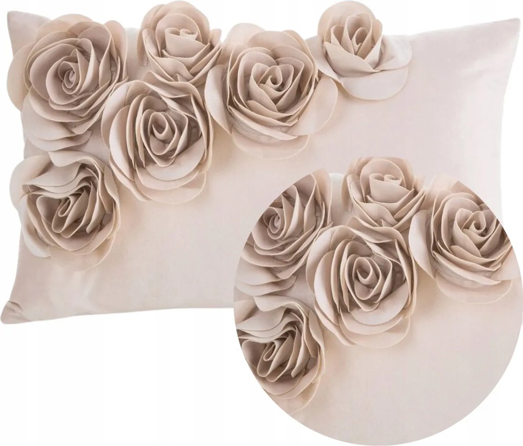 Dekorációs párnahuzat Jancsi 30x50 cm Rózsaszín 3D Rózsaszín Ajándék