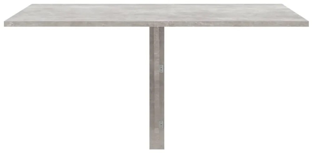 betonszürke szerelt fa összecsukható fali asztal 100x60x56 cm