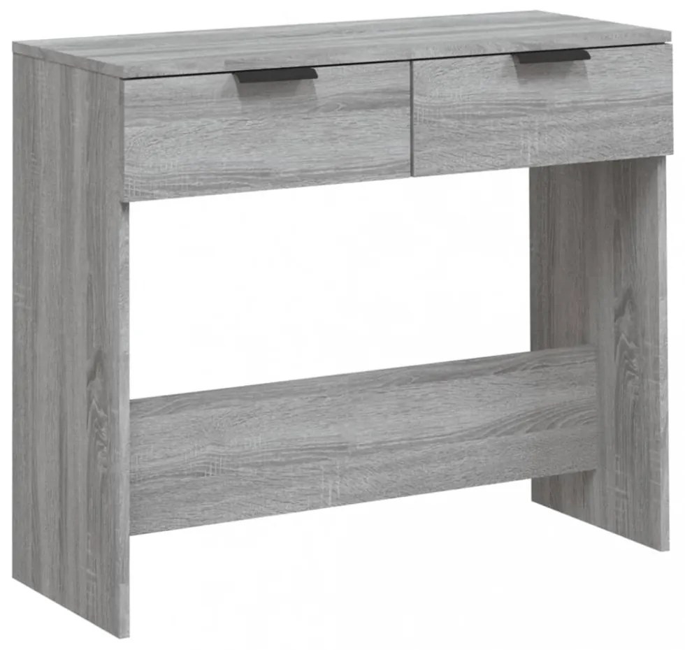 szürke sonoma színű szerelt fa tálalóasztal 90 x 36 x 75 cm