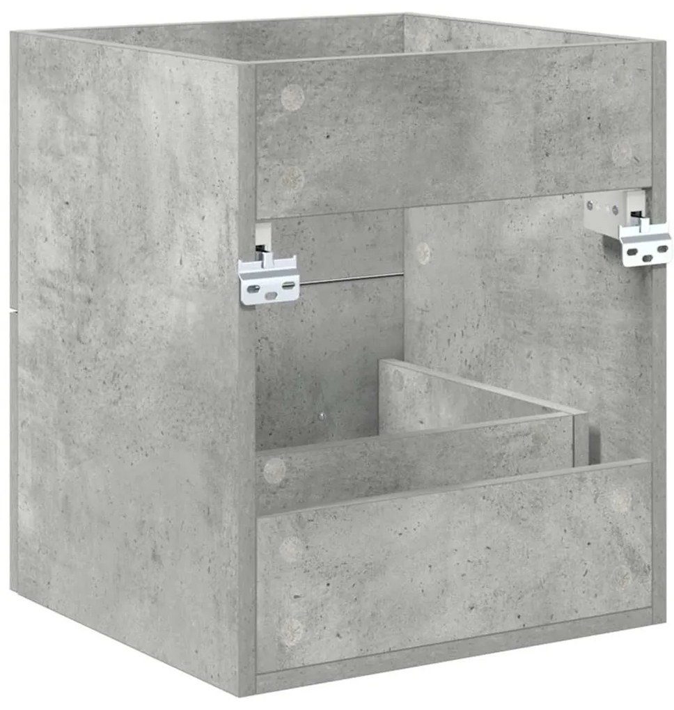 vidaXL Mosdókagyló szekrény Beton Szürke 38,5 x 41 x 48 cm Faanyag