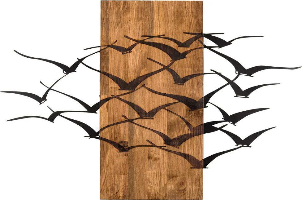 Migration fém fali dekoráció, 86×58 cm