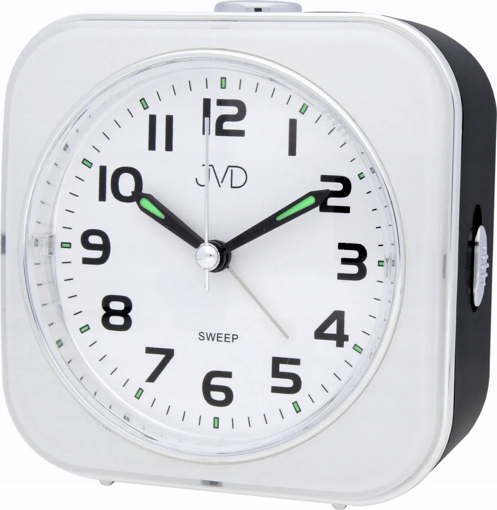Fehér Jól Olvasható Hangos Ébresztőóra Jvd SRP801.1 Szundi