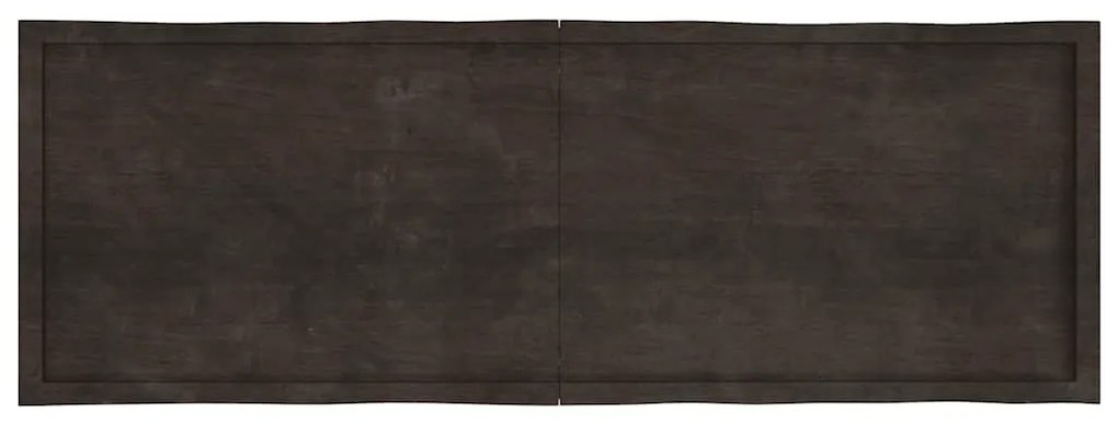 sötétbarna kezelt tömör asztallap 180x60x(2-6) cm