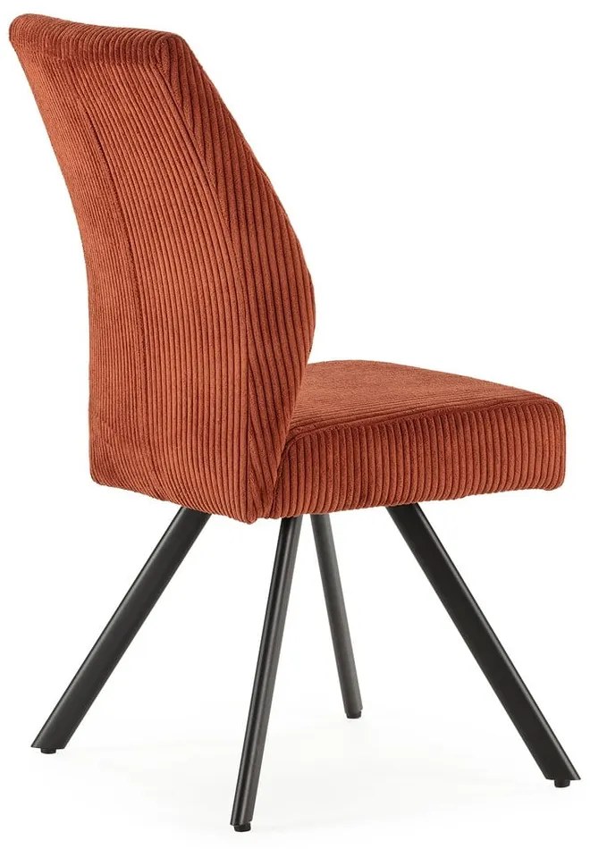 Narancssárga kordbársony étkezőszék szett 2 db-os Anibal – Marckeric