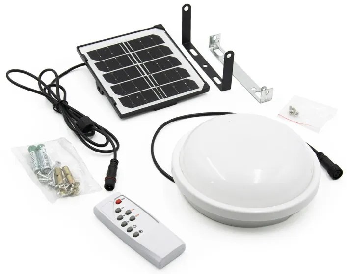 Napelemes Mennyezeti Lámpa Különálló Napelem Panellel - kerek, 50W Legolcsóbb Napelemes Solar Mennyezeti Lámpa