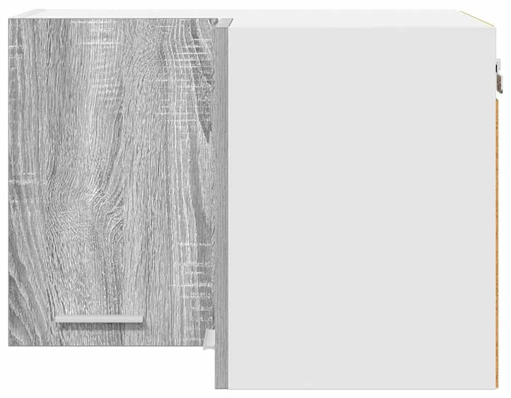 Függő szekrény Riga Szürke Sonoma és fehér 57 x 57 x 40 cm