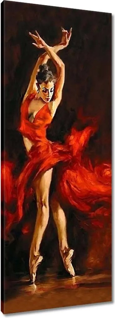 Vászonkép 40x100 Szenvedélyes tánc Nő
