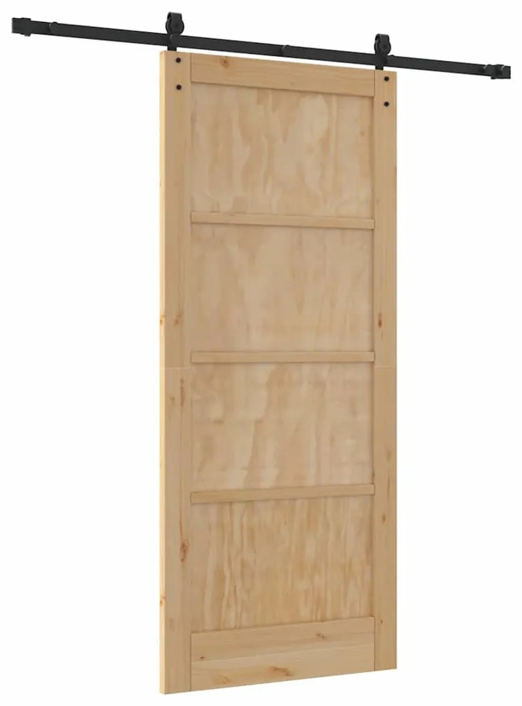 Csúszó ajtó Egyéb ORKDAL Természetes és fekete 86 x 198.5 cm