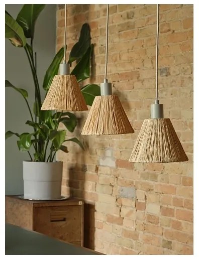 Ledvance - Csillár zsinóron DECOR RAFFIA 3xE27/15W/230V raffia háncs
