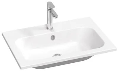 Ravak Chrome Slim mosdó 70x49 cm, középen elhelyezett csaptelepnyílással XJG01170001