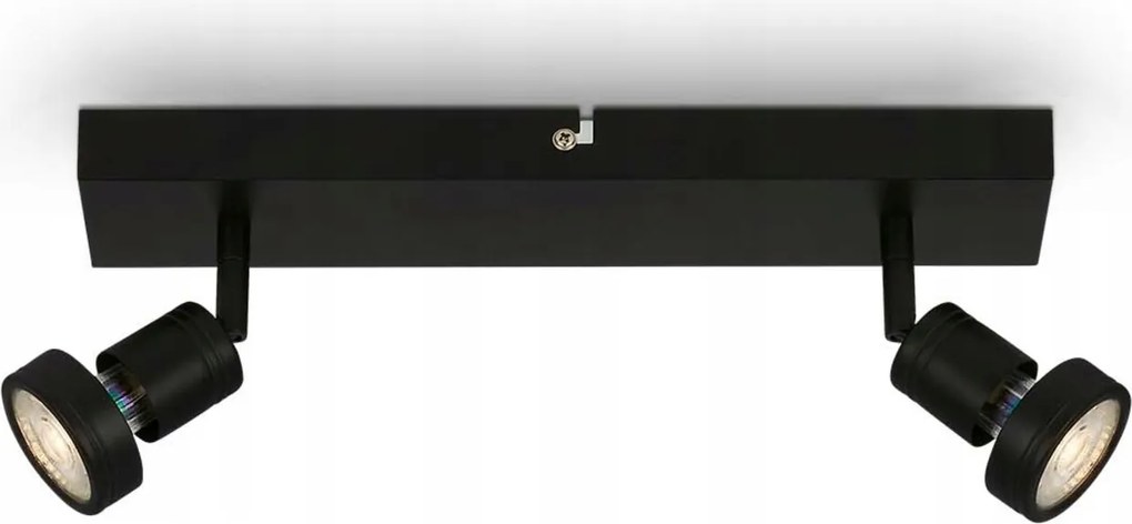 Briloner spotlámpa 32 cm fekete, 2x GU10, 2x 4,9 W, 2x 460 lm