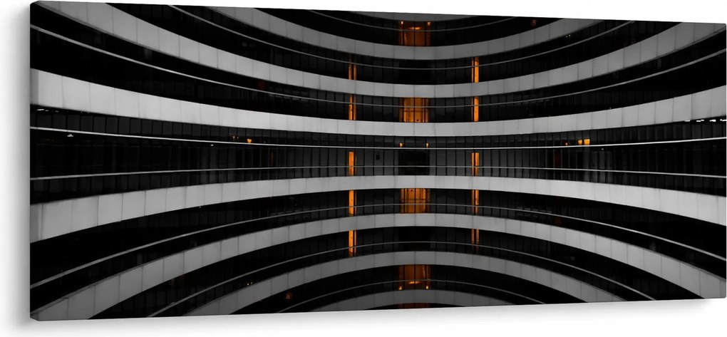 Absztrakt kép - épület (120x50 cm)