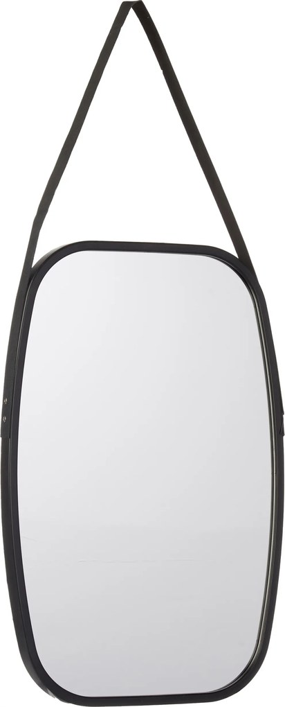 Téglalap Alakú Üveg Tükör Bőrutánzattal 65 X 43 X 3 CM, Fogantyúval